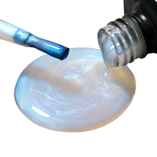 Cool Blue Shimmer Top Coat