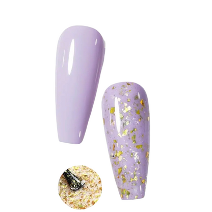Matte Gold Flake Top Coat